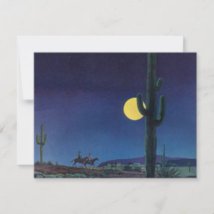 Promenade au clair de lune sous les saguaros du su