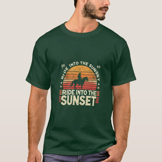 Promenade au T-shirt couché de soleil (Devant)
