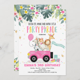 Promenade d'anniversaire Invitation Safari Party