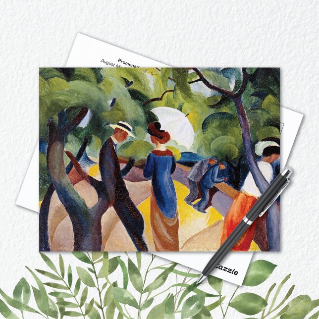 Promenade dans le parc Août Macke Carte postale (Créateur téléchargé)
