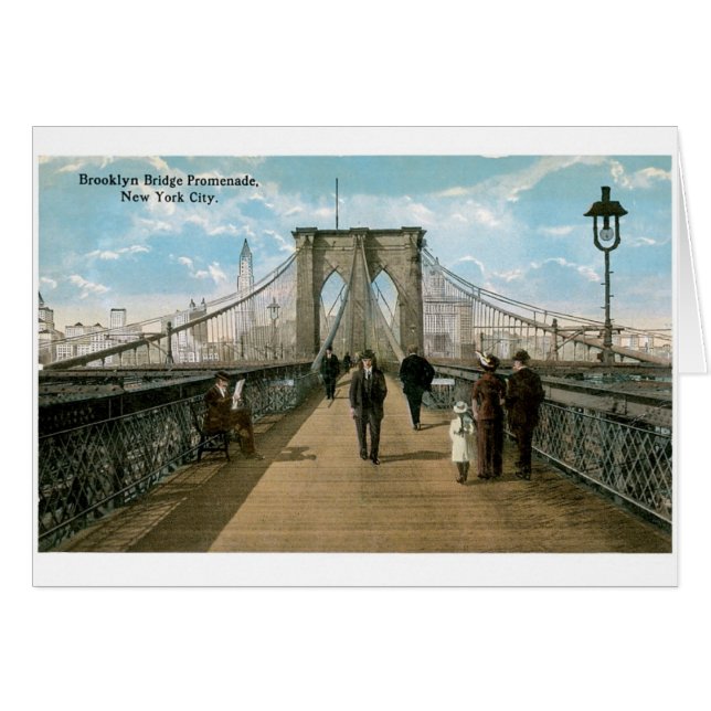 Promenade de pont de Brooklyn, New York City (Devant horizontal)