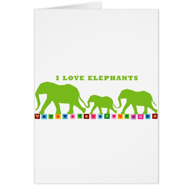 Promenade des éléphants verts (Devant)