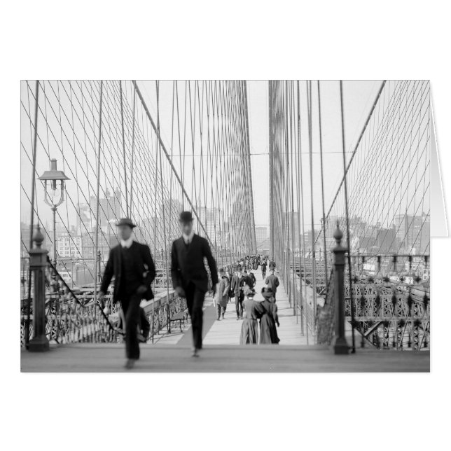 Promenade du pont de Brooklyn, 1905 (Devant horizontal)