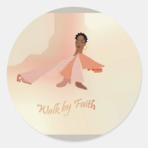 Promenade par des autocollants de foi