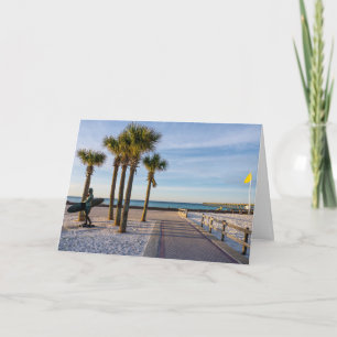 Promenade Pavée À Pensacola Beach Carte de voeux