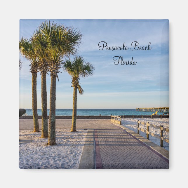 Promenade Pavée À Pensacola Beach Magnet (Devant)