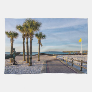 Promenade Pavée À Pensacola Beach Serviette De Cui