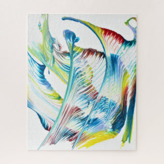 Promeneur 1 Abstrait Coloré Puzzle Libre Fluide