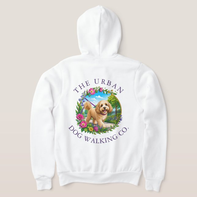 Promeneur de Cockapoo Sweat à Capuche Zip Logo Per (Couchage Retour)
