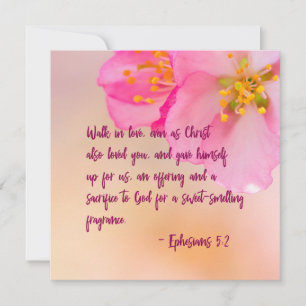 Promenez-vous dans l'amour Christian Floral Inspir