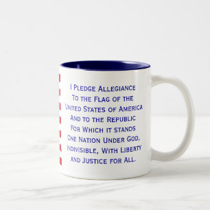 Promesse d'allégeance Drapeau Mug