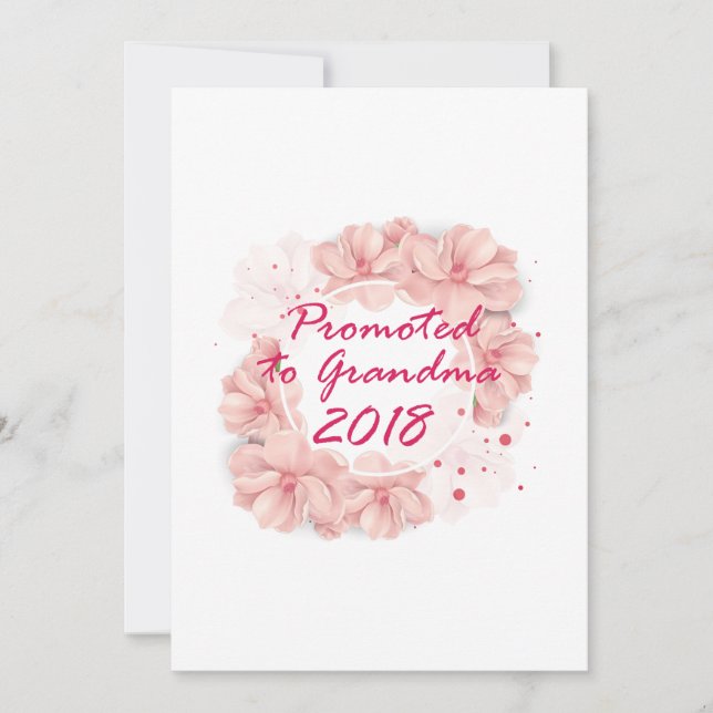 Promoté À Grand-Mère 2018 Grand-Mère À Être Des Ca (Devant)