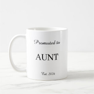 Promoted To Aunt Mug – New Dad Gift Coffee Cup
