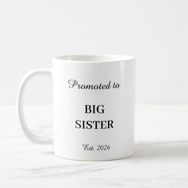 Promoted To Big Sister Mug (Gauche)