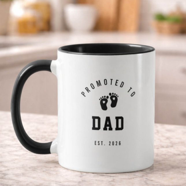 Promoted to Dad Mug New Dad Gift Idea (Créateur téléchargé)