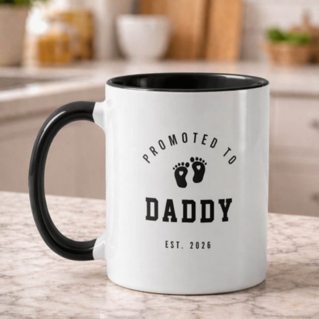 Promoted to Daddy Mug New Dad Gift (Créateur téléchargé)