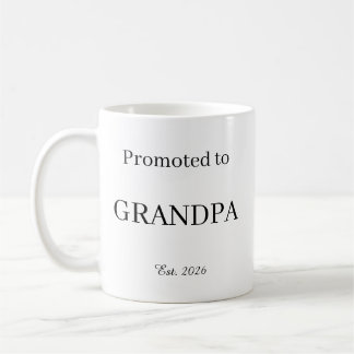 Promoted To Grandpa Mug – New Dad Gift Coffee Cup