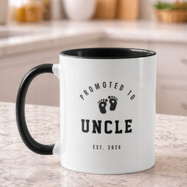 Promoted to Uncle Mug New Uncle Gift (Créateur téléchargé)