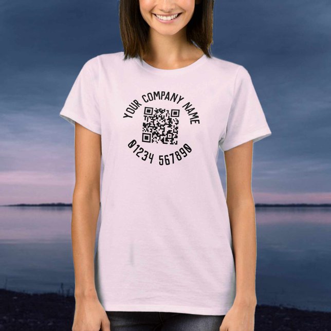 Promotion commerciale avec T-shirt Code QR (Créateur téléchargé)
