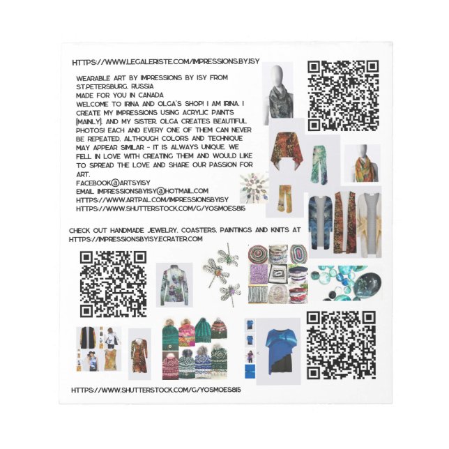 Promotion des impressions par le Bloc-notes ISY (Devant)