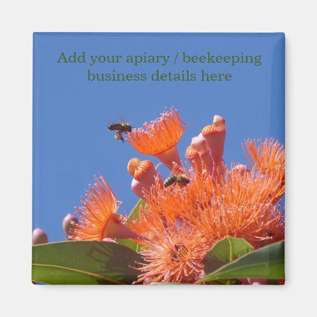 PROMOTIONAL FRIDGE MAGNET FOR APIARIST BEEKEEPER (Devant)