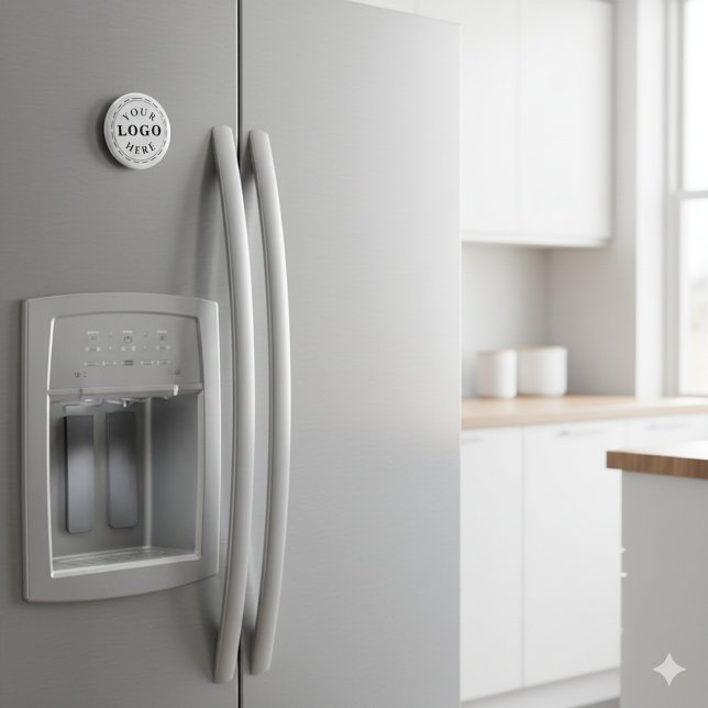 Promouvoir votre marque - Logo personnalisé Magnet (Promote Your Brand – Custom Logo Round Magnet)