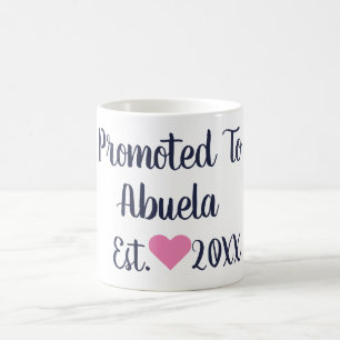 Promu À Abuela Navy & Pink Mug