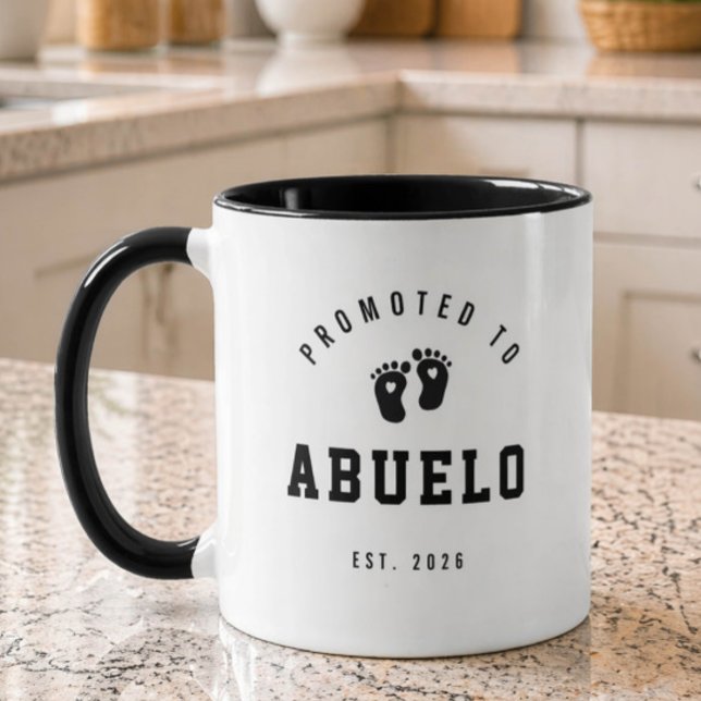 Promu à Abuelo Nouveau Mug pour Papy (Créateur téléchargé)
