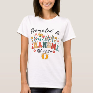 Promu à Grand-mère est. T-shirt grand-parents 2024