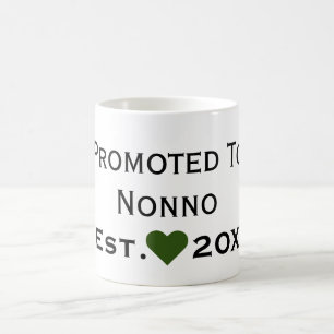 Promu À Nonno Mug Noir & Vert