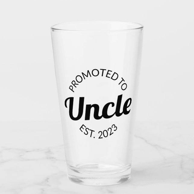 Promu À Oncle Est. 2023 I Verre (Devant)