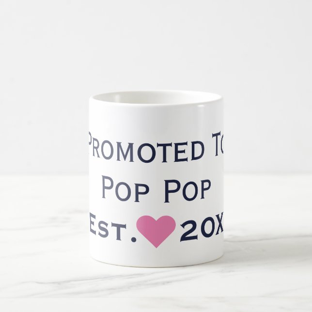 Promu À Pop Pop Navy & Pink Mug (Centre)