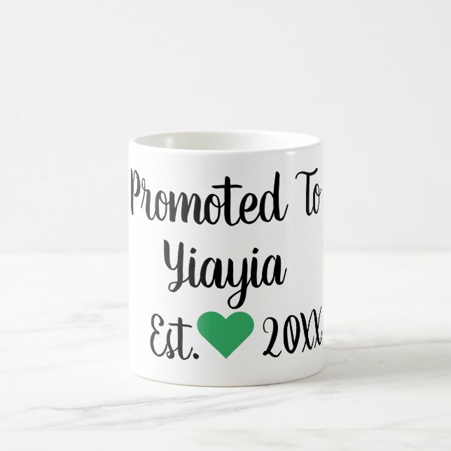 Promu À Yiayia Mug Noir & Vert (Centre)