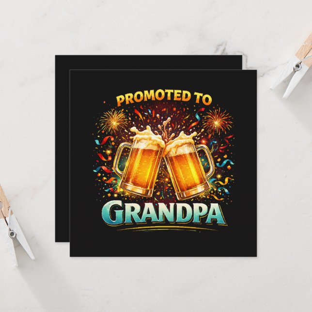 Promu au futur grand-père (Devant/Arrière en situation)