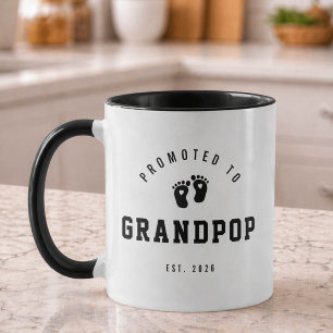 Promu au mug Grandpop Cadeau Nouveau Grand-Père