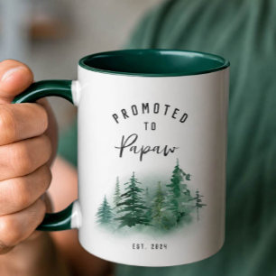 Promu au Mug Papaw Cadeau de Grand-père