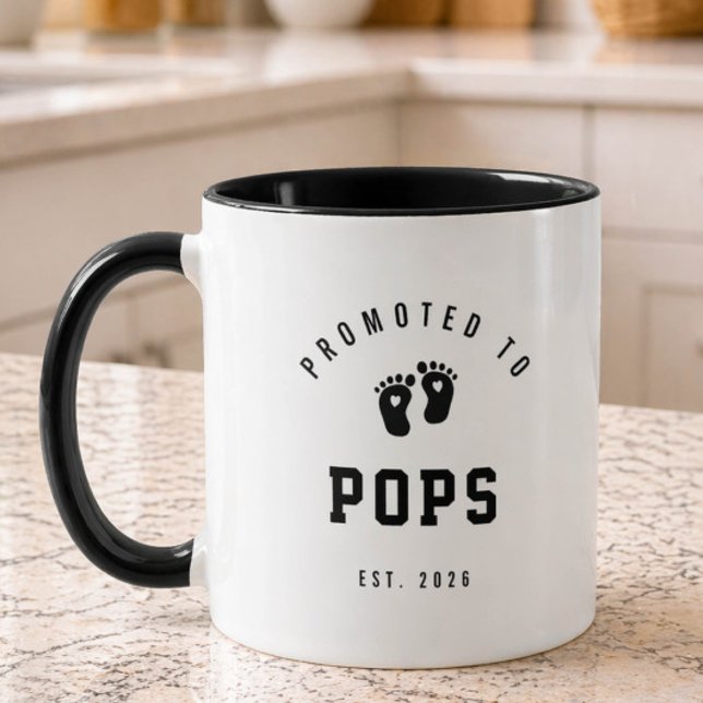 Promu dans la Tasse Nouveau Grand-Père de Papa (Créateur téléchargé)