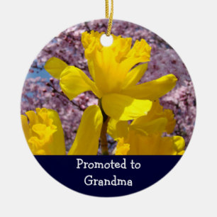 Promu grand-mère ornements Jonquilles Fleurs
