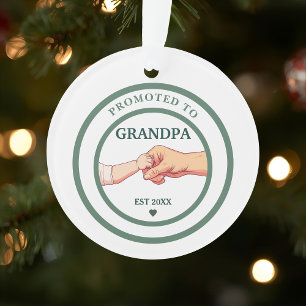 Promu Grand-père Estimé 20XX Ornement