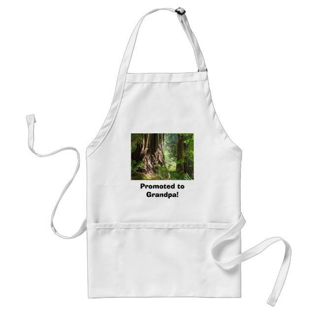 Promu Grand-Père ! Tablier de chefs BBQ Redwoods (Devant)