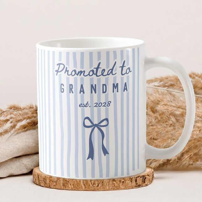 Promu vers Tasse de nom rayé Grand-mère Coquette C (Créateur téléchargé)