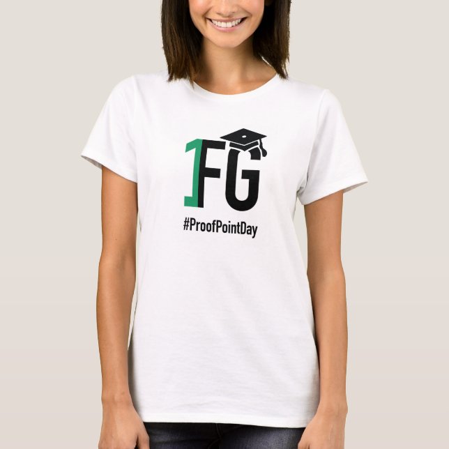 #ProofPointDay T-shirt féministe à fleurs (Devant)