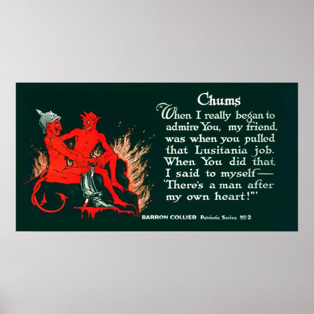 PROPAGANDE POSTER DE LA Première Guerre mondiale - (Devant)