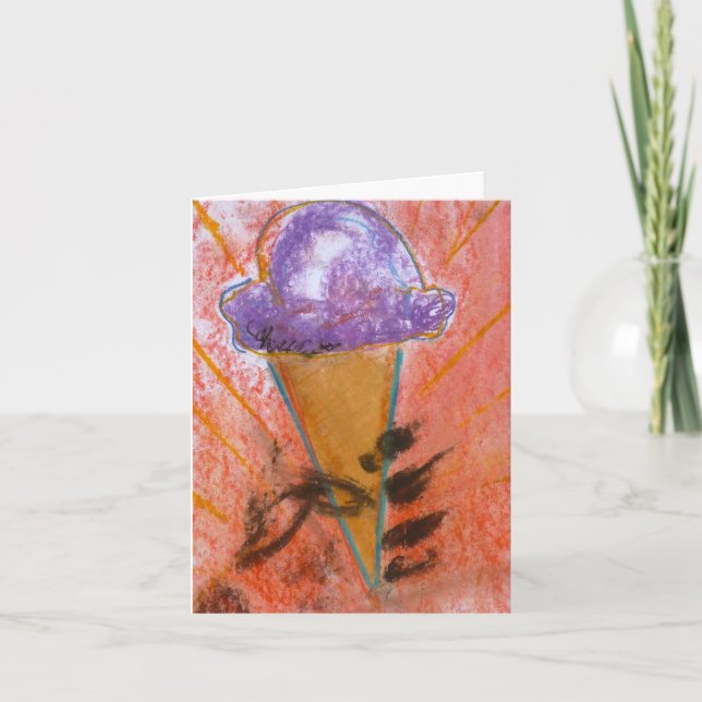 "Propogande de crème glacée" Carte de notes de Bra (Devant)