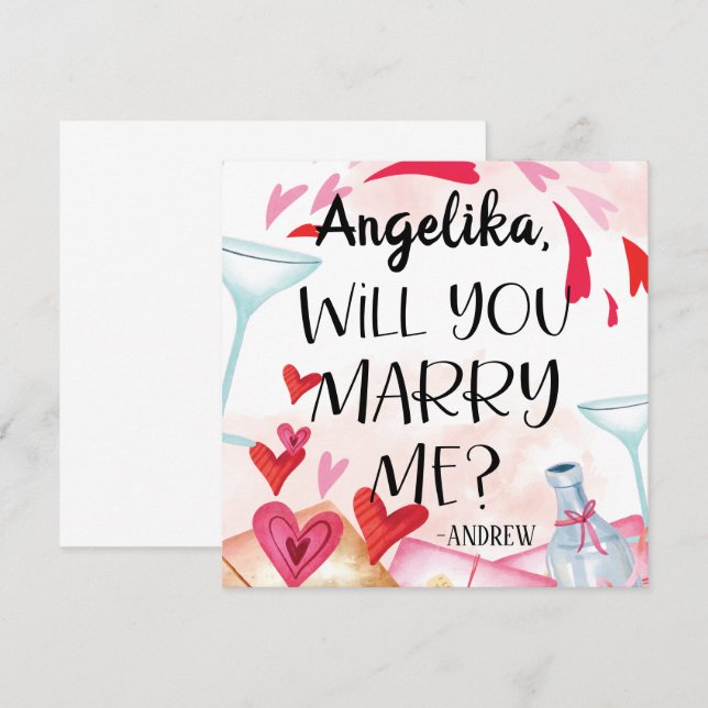 Proposition de marriage | You Marry Me ? Custom (Devant / Derrière)