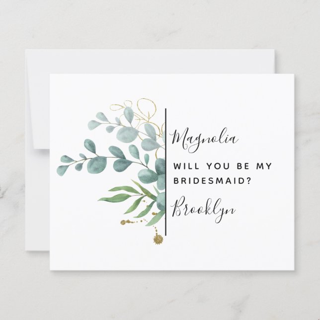 Proposition du budget Eucalyptus Bridemsaid (Devant)