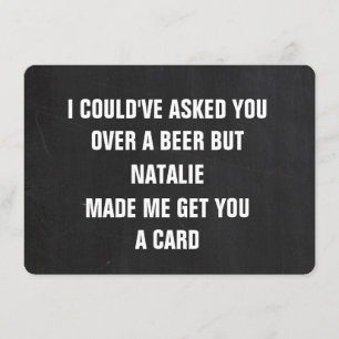 Proposition Funny Groomsman Carte personnalisée