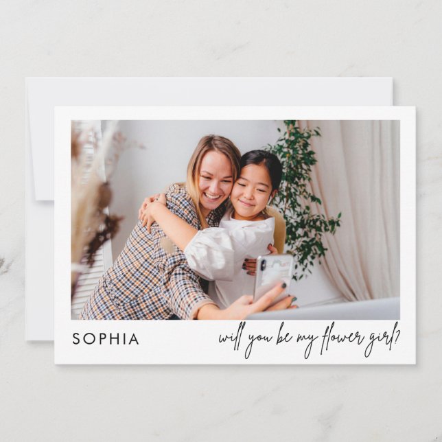 Proposition minimaliste Chic Black Photo Flower (Devant)