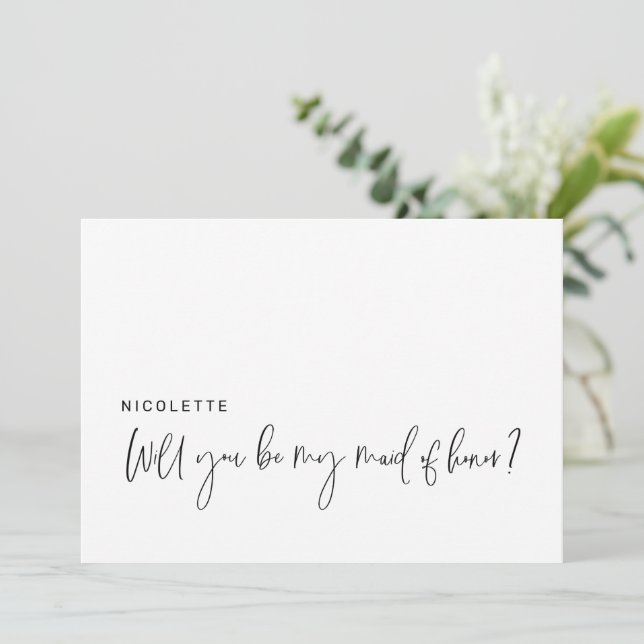 Proposition moderne Serez-vous ma carte d'honneur (Debout devant)