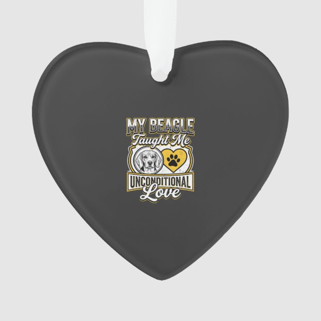Propriétaire de chien d'amour inconditionnel Beagl (devant)